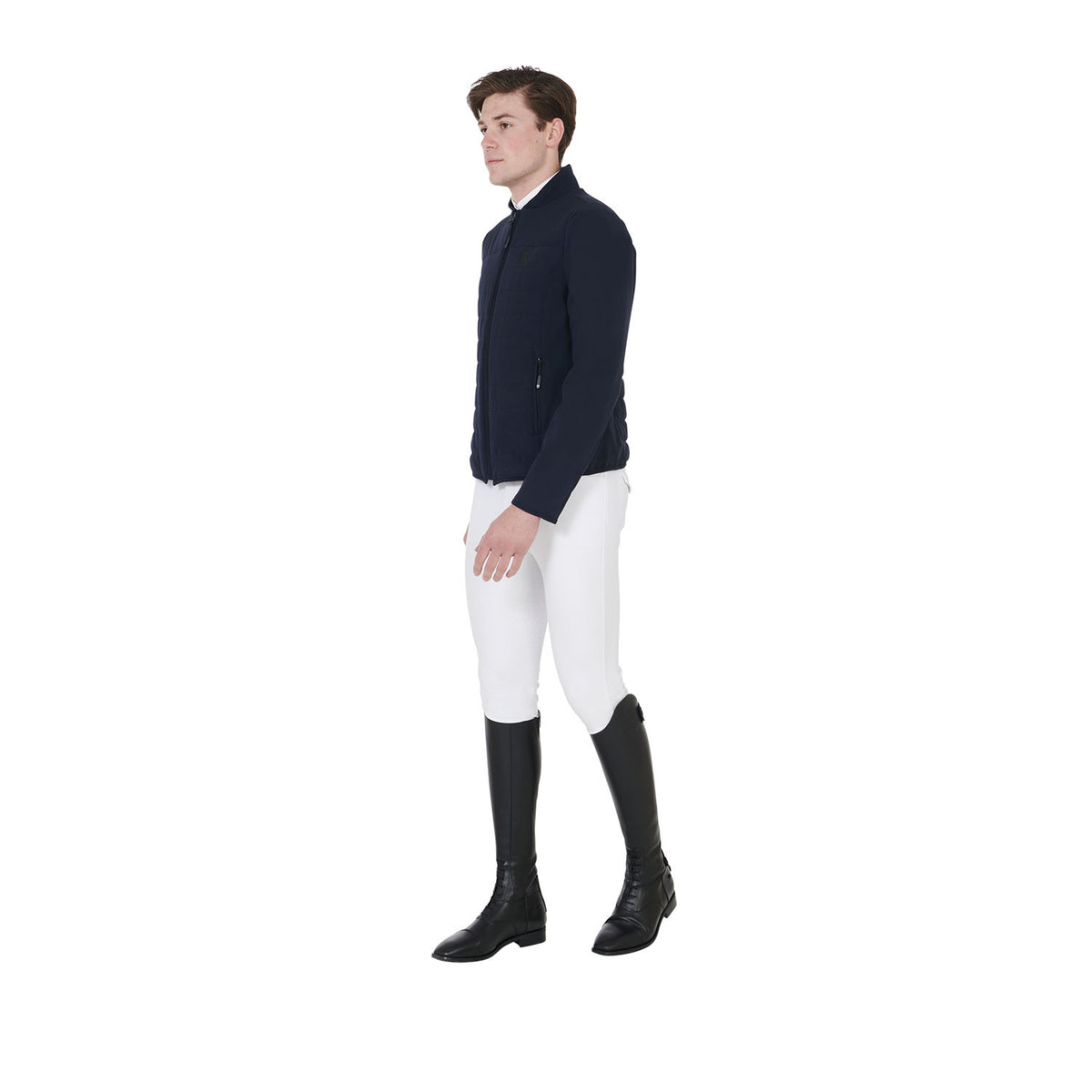 Equestro Men's jacket in perforated technical fabric
