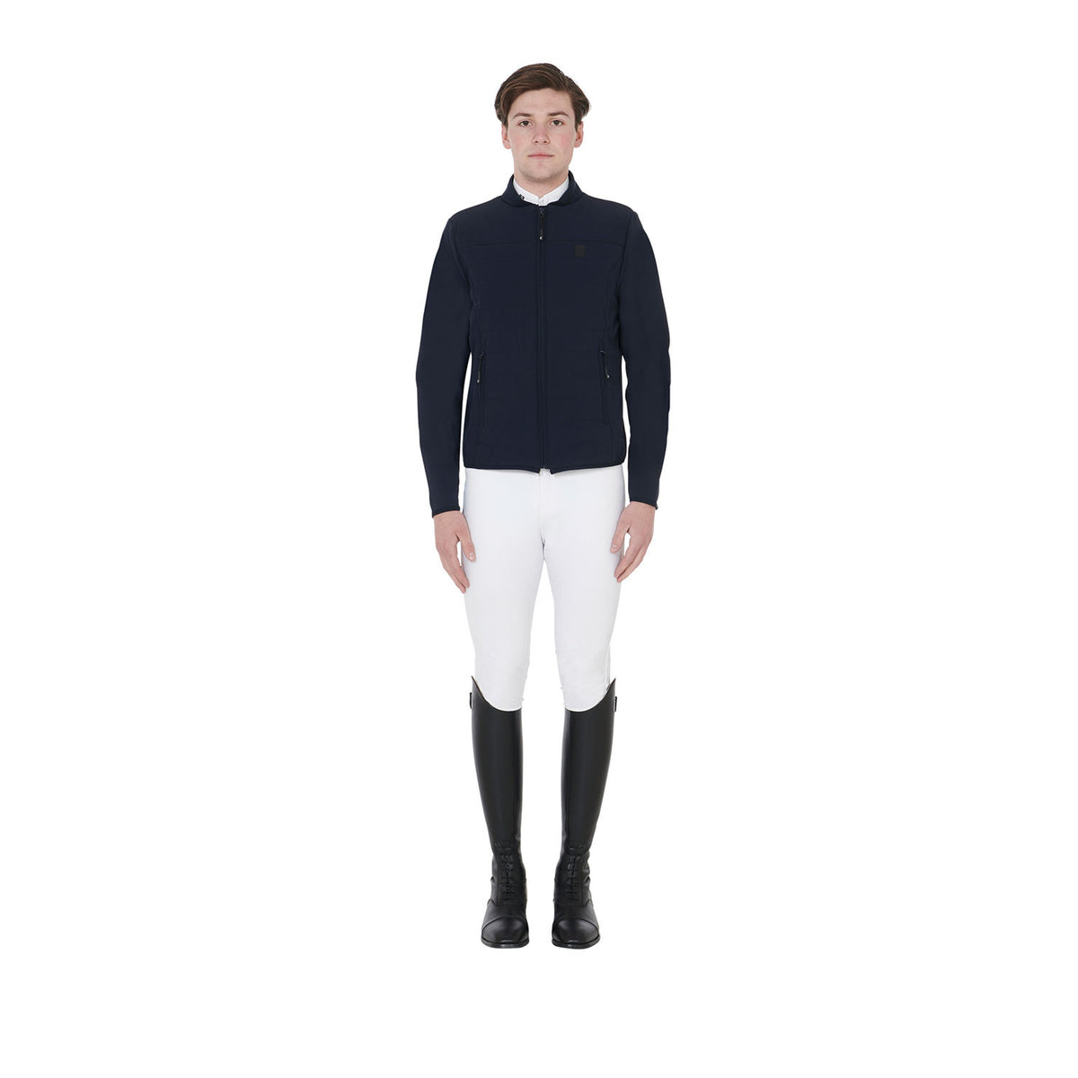 Equestro Men's jacket in perforated technical fabric