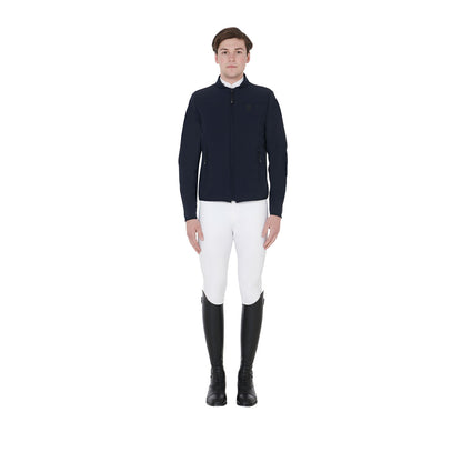 Equestro Men's jacket in perforated technical fabric