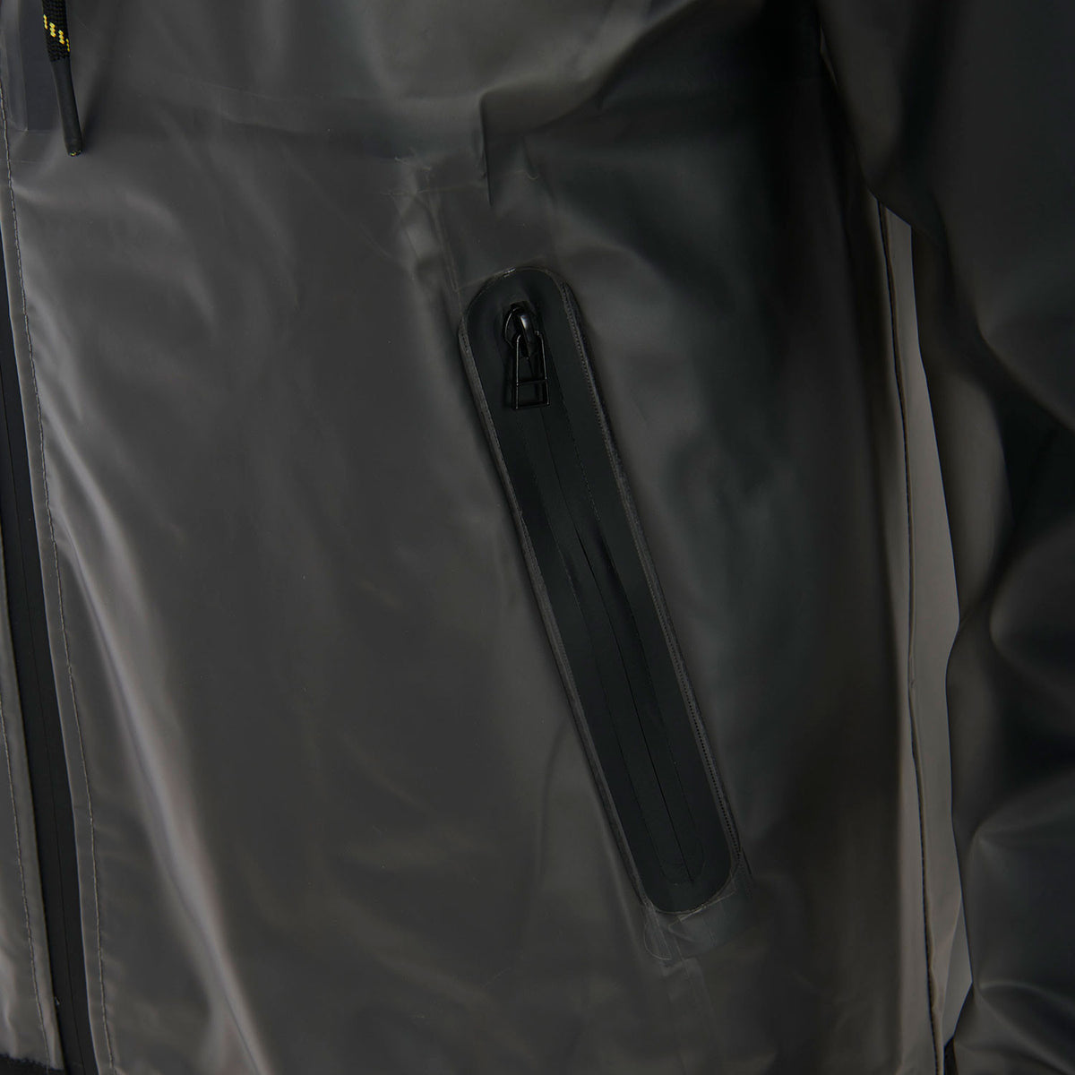 Equestro Men's transparent technical raincoat