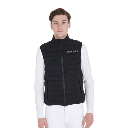 Equestro Men's vest in windproof technical fabric