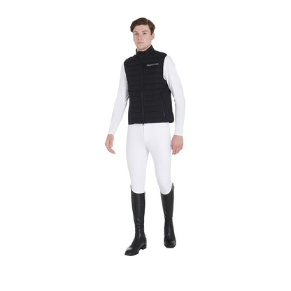 Equestro Men's vest in windproof technical fabric
