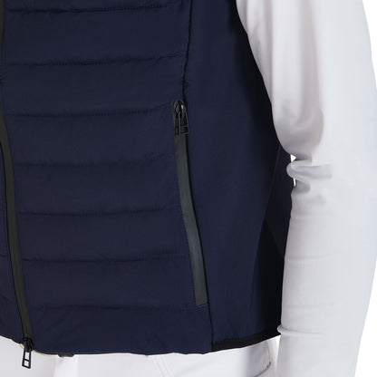 Equestro Men's vest in windproof technical fabric