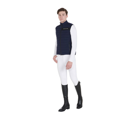 Equestro Men's vest in windproof technical fabric