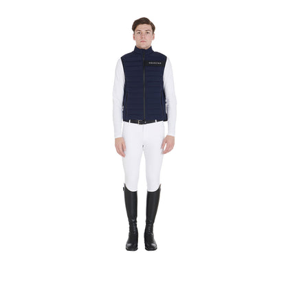 Equestro Men's vest in windproof technical fabric