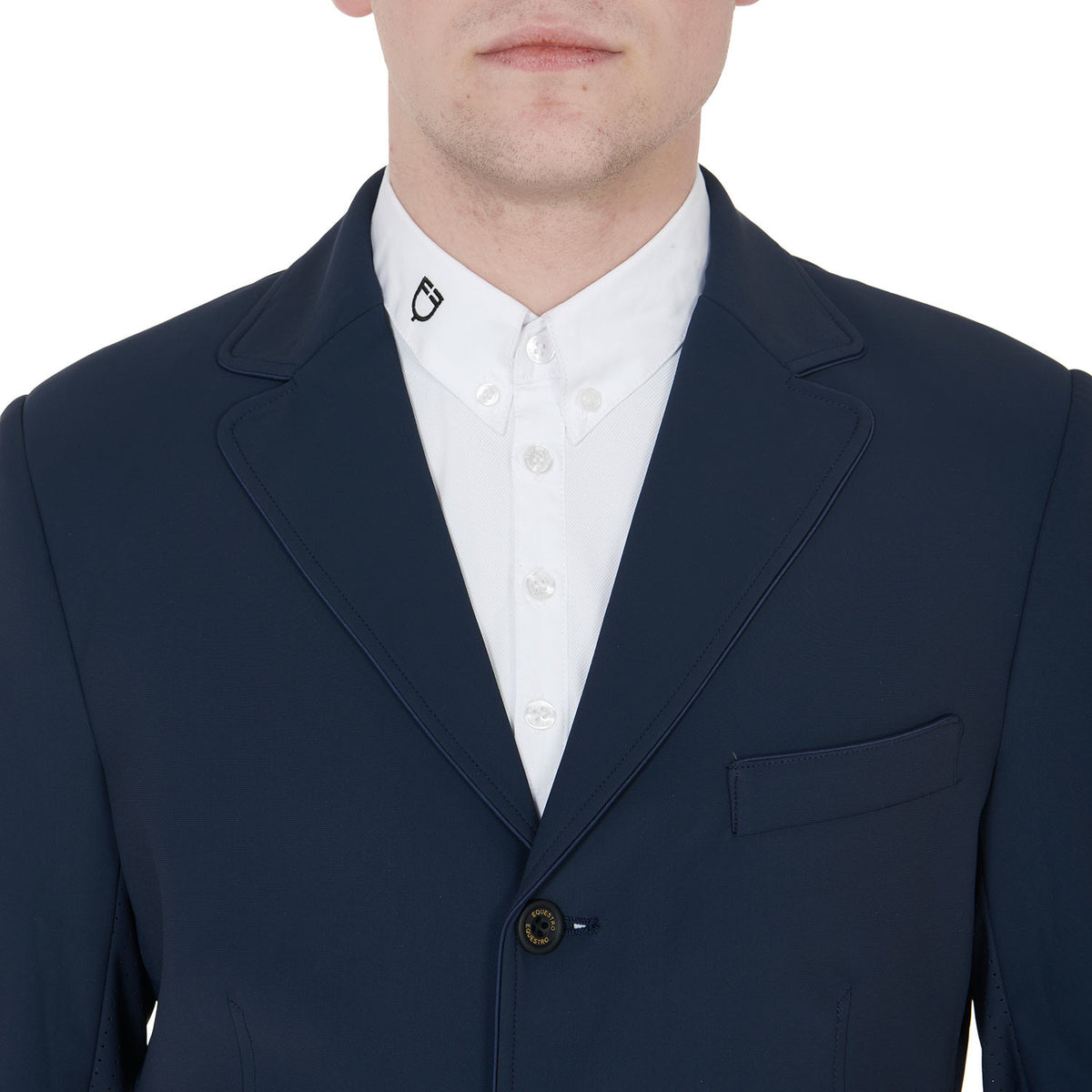 Equestro Men's competition perforated jacket