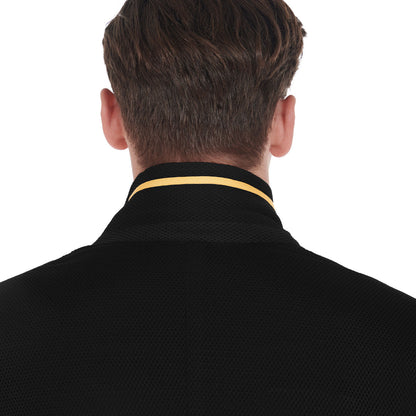 Equestro Men's competition jacket three buttons perforated fabric