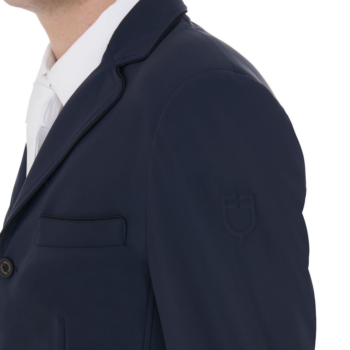 Equestro Men's competition jacket with side zip pocket