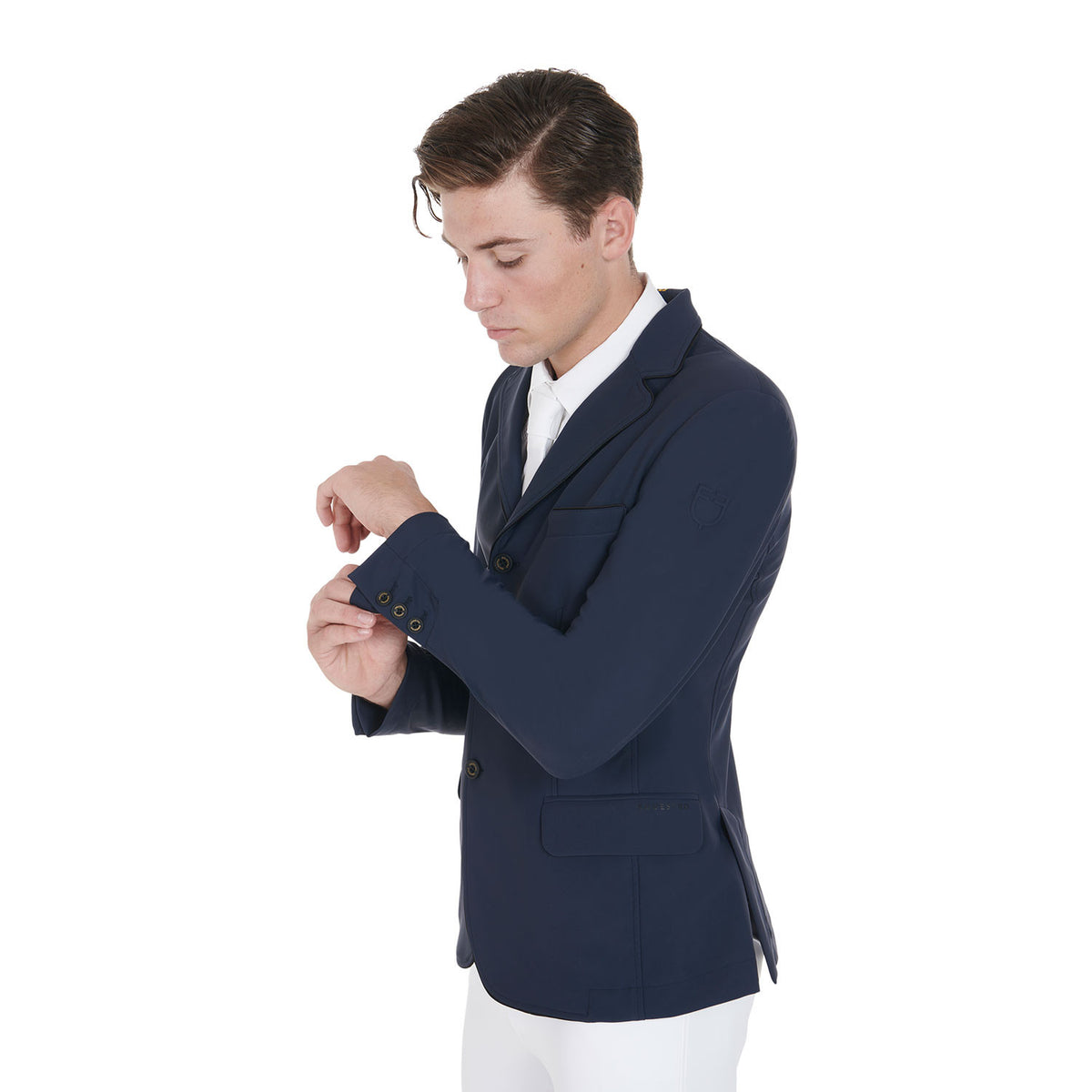 Equestro Men's competition jacket with side zip pocket