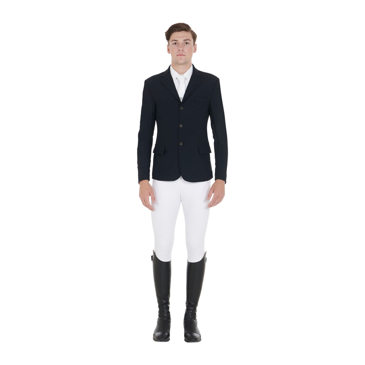 Equestro Men's competition jacket with side zip pocket