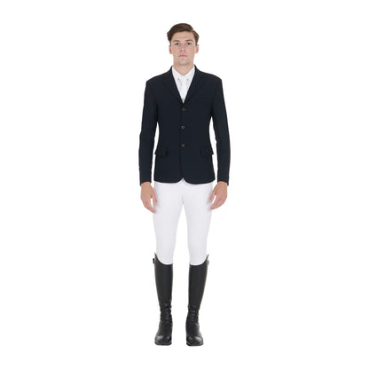 Equestro Men's competition jacket with side zip pocket