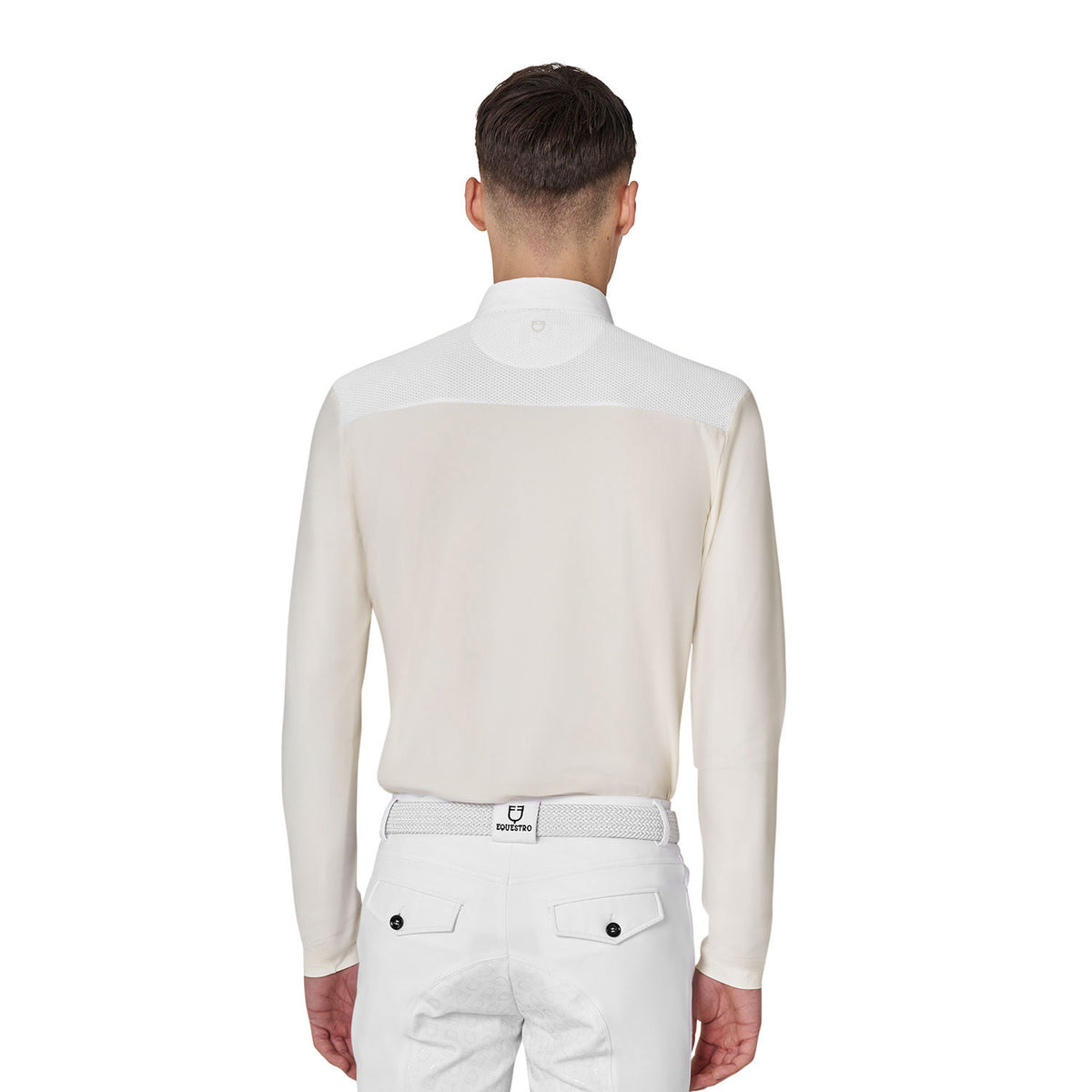Equestro Men's long-sleeved competition polo shirt