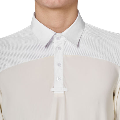 Equestro Men's long-sleeved competition polo shirt