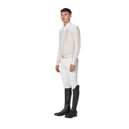 Equestro Men's long-sleeved competition polo shirt