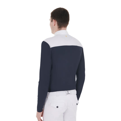 Equestro Men's long-sleeved competition polo shirt