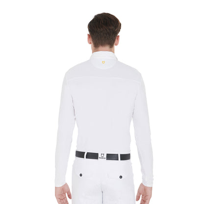Equestro Men's long-sleeved competition polo shirt