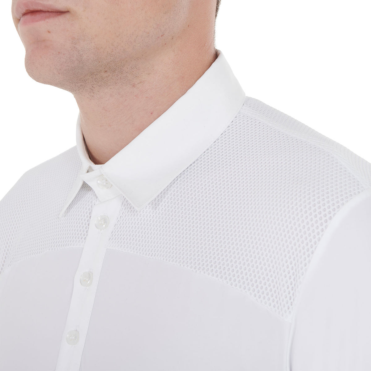Equestro Men's long-sleeved competition polo shirt