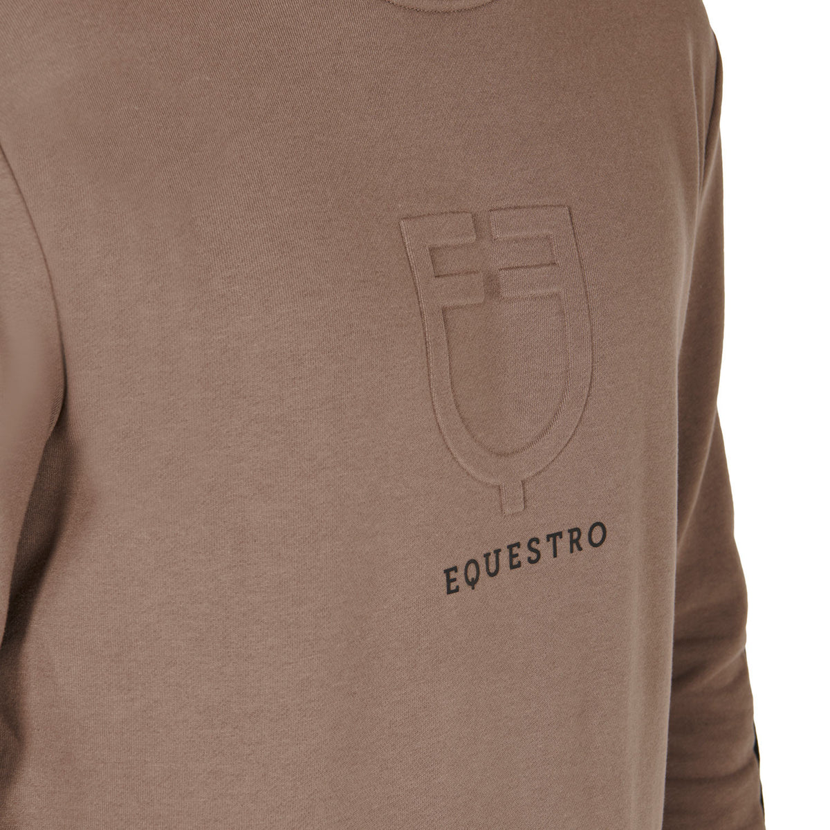 Equestro Men's cotton sweatshirt with logo