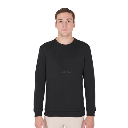 Equestro Men's cotton sweatshirt with logo