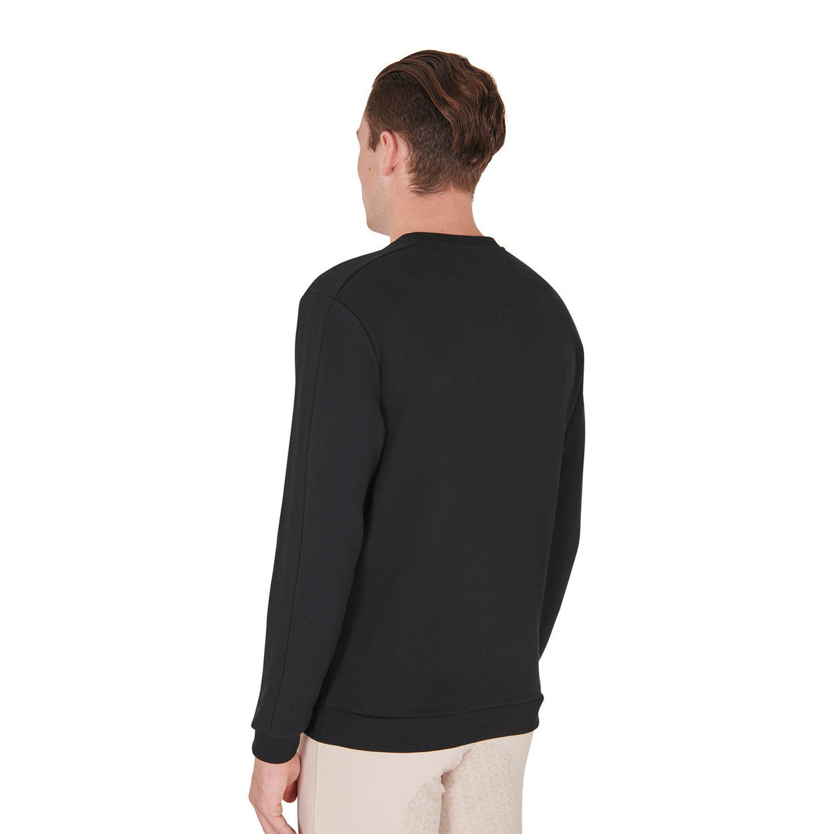 Equestro Men's cotton sweatshirt with logo
