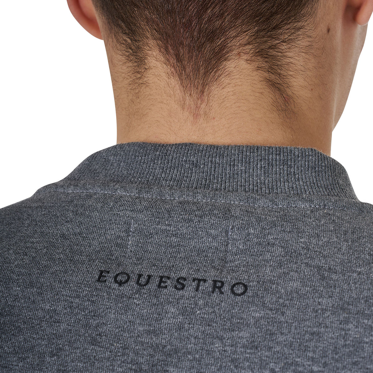 Equestro Men's cotton sweatshirt with logo