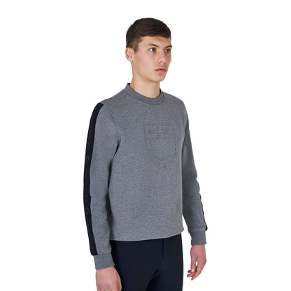 Equestro Men's cotton sweatshirt with logo
