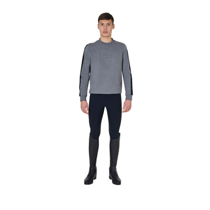 Equestro Men's cotton sweatshirt with logo