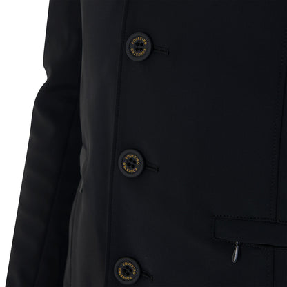 Equestro Men's competition jacket with contrasting embroidered logo