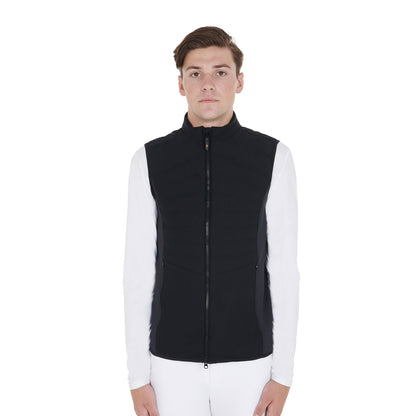 Equestro Men's slim fit vest in technical fabric