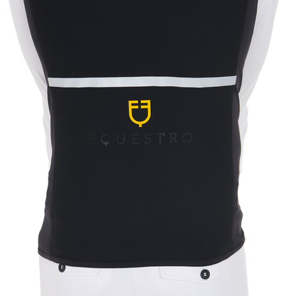 Equestro Men's slim fit vest in technical fabric