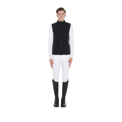 Equestro Men's slim fit vest in technical fabric