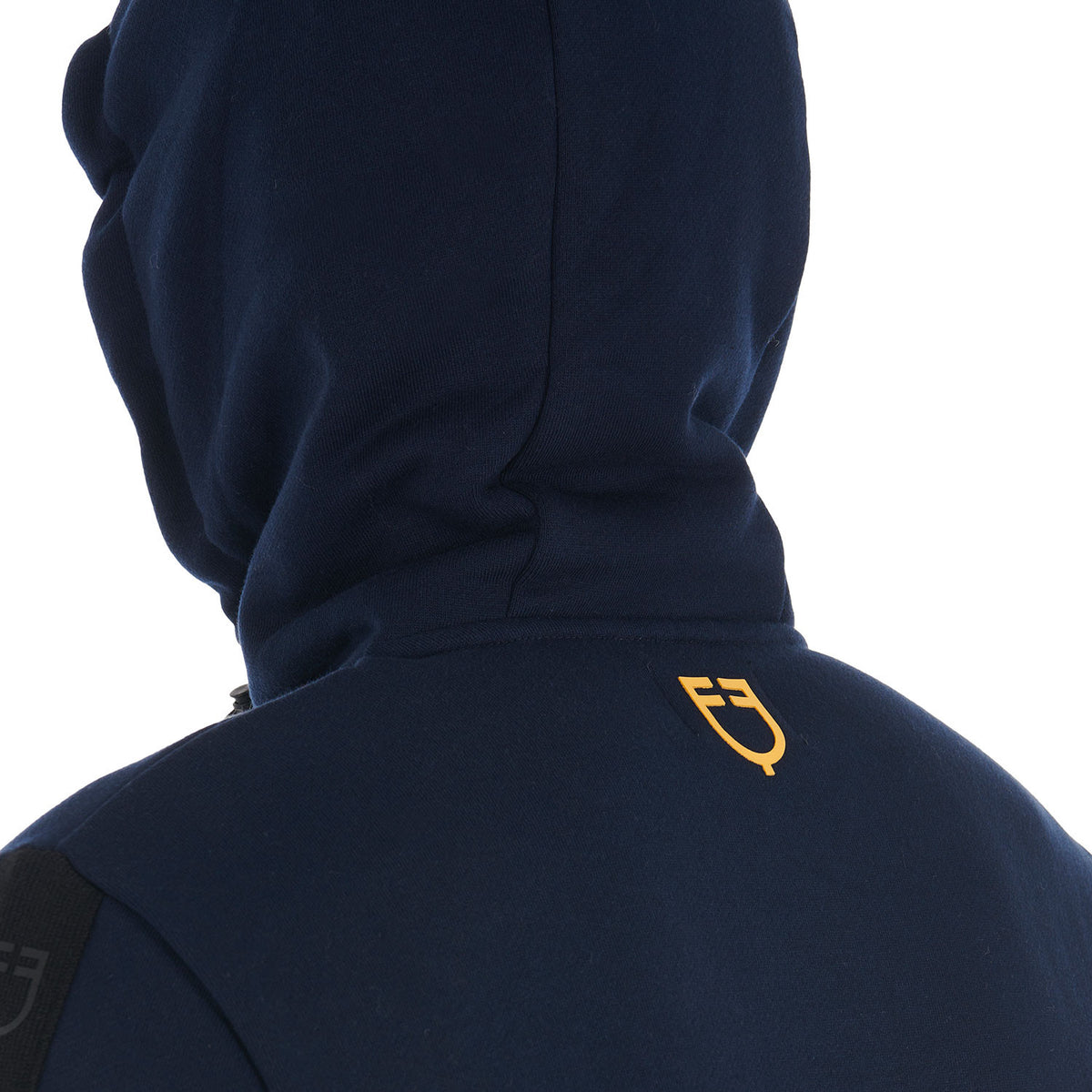 Equestro Men's hooded sweatshirt fleece inside