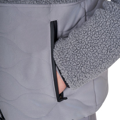 Equestro Men's waterproof jacket with Teddy inserts