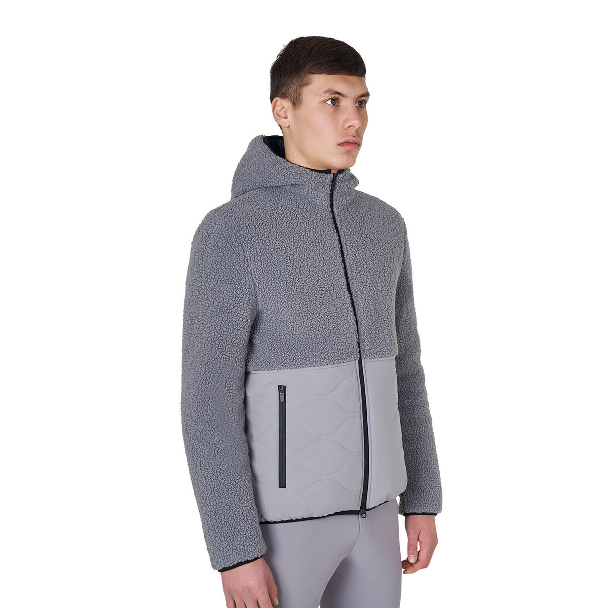Equestro Men's waterproof jacket with Teddy inserts
