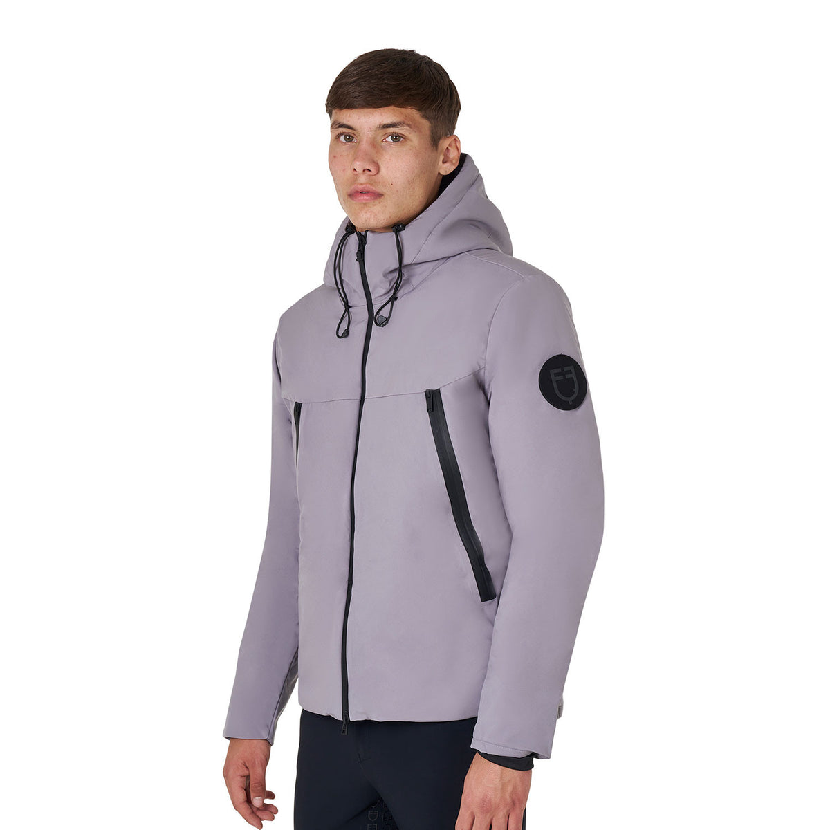 Equestro Men's waterproof and windproof jacket in nylon