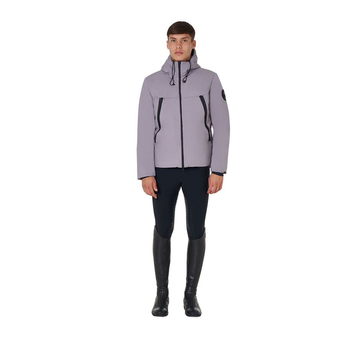 Equestro Men's waterproof and windproof jacket in nylon