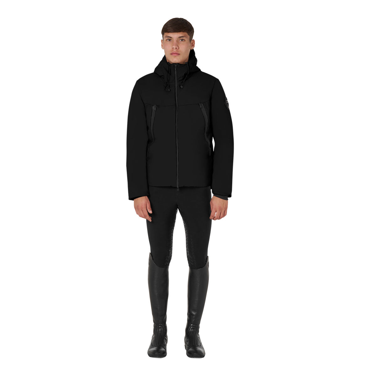 Equestro Men's waterproof and windproof jacket in nylon