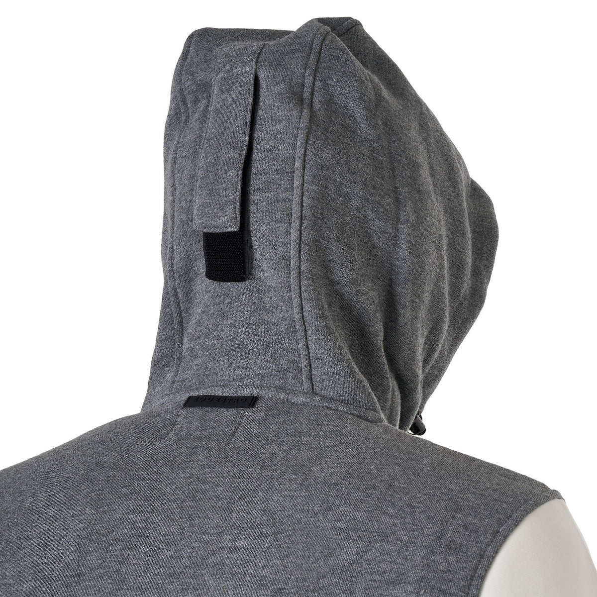 Equestro Men's institutional two-tone hoodie with front zip