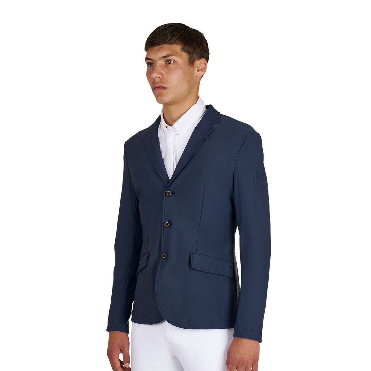 Equestro Men's Girasol competition jacket with embossed logo