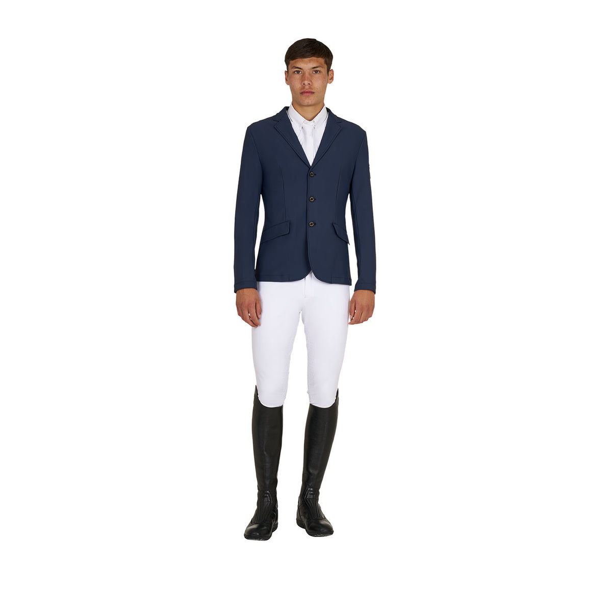 Equestro Men's Girasol competition jacket with embossed logo