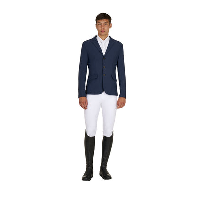 Equestro Men's Girasol competition jacket with embossed logo