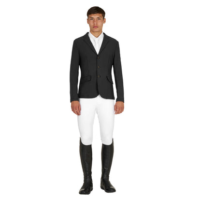Equestro Men's Girasol competition jacket with embossed logo