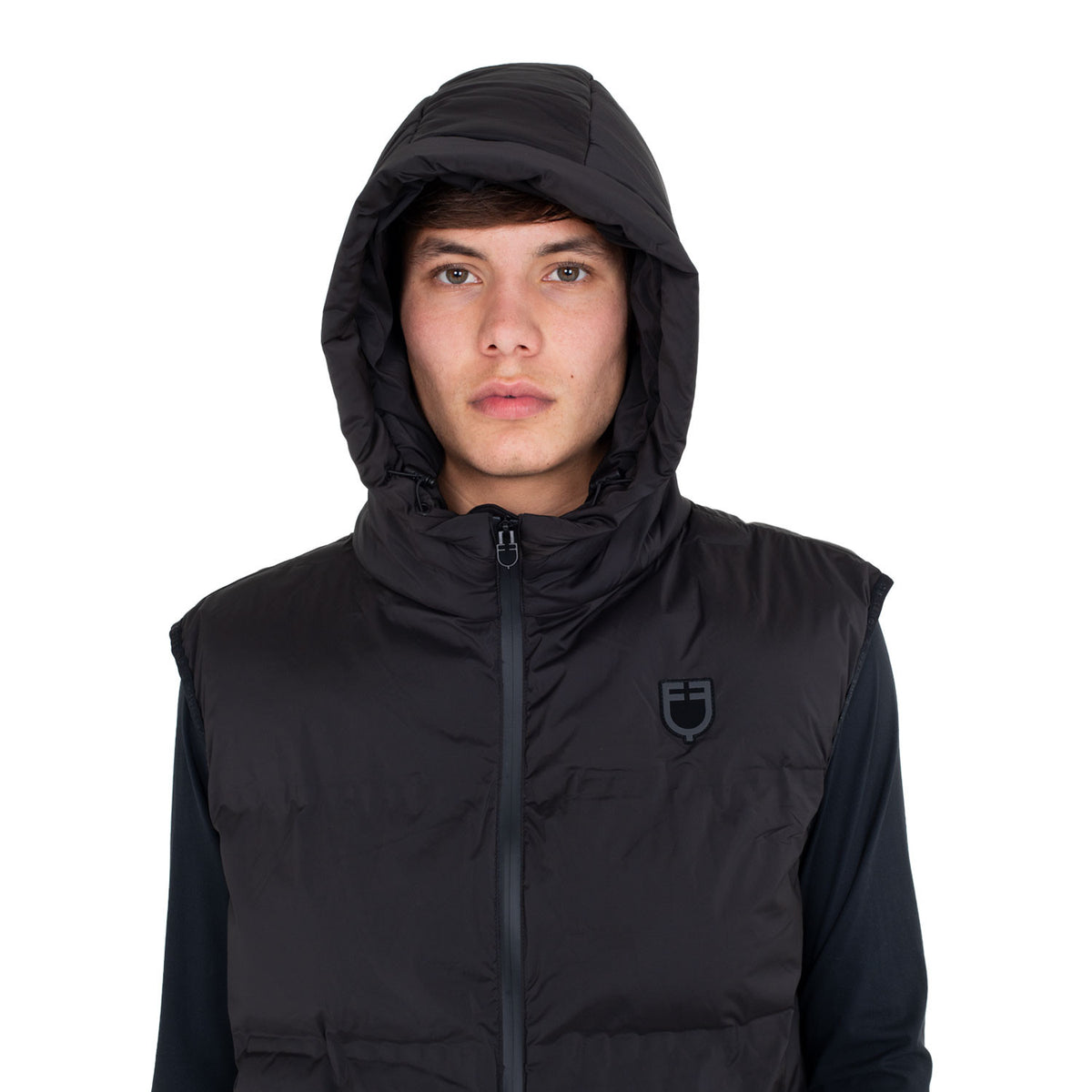 Equestro Men’s technical hooded vest Ridertechnology