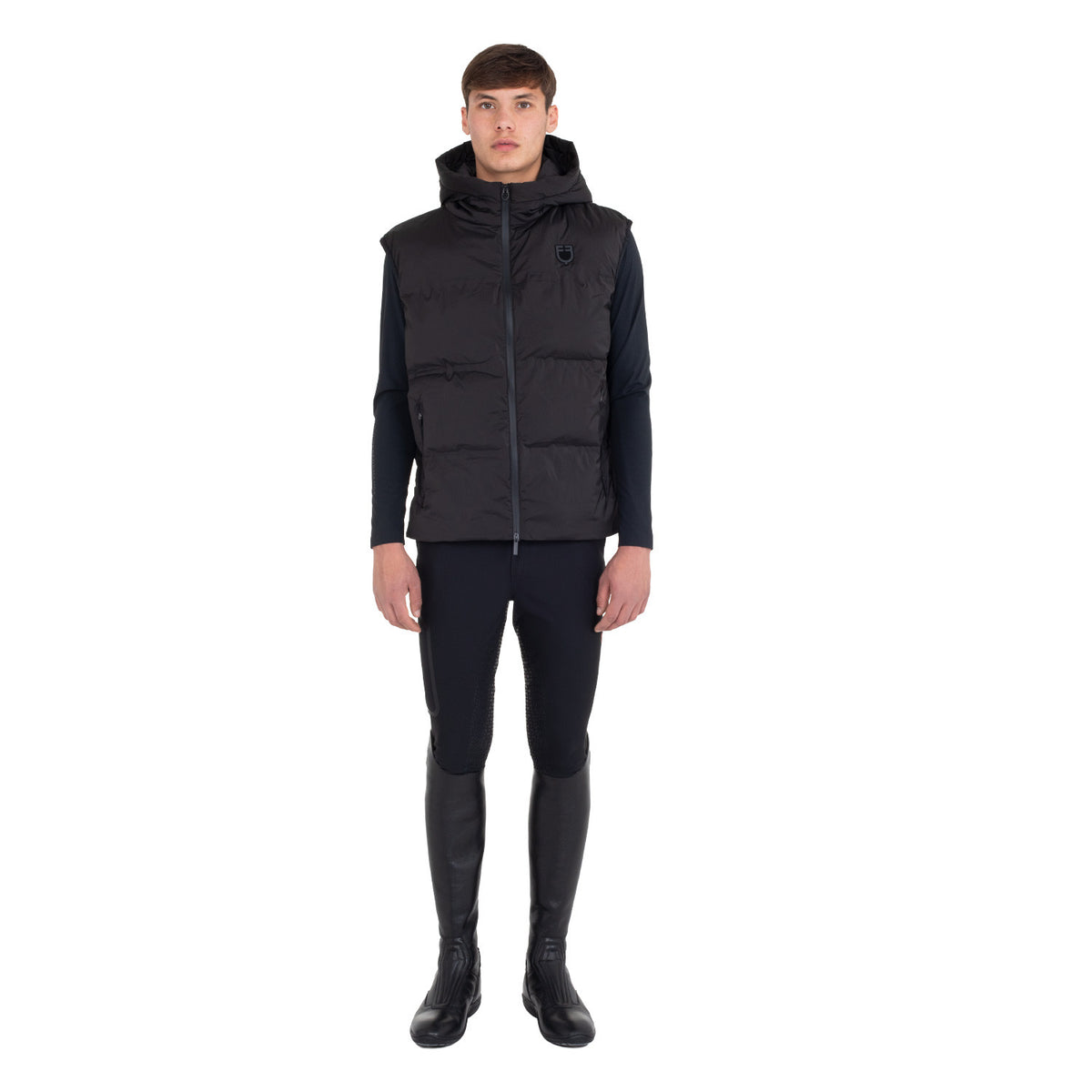 Equestro Men’s technical hooded vest Ridertechnology