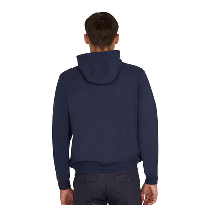 Equestro Men's sweatshirt with adjustable hood and zip