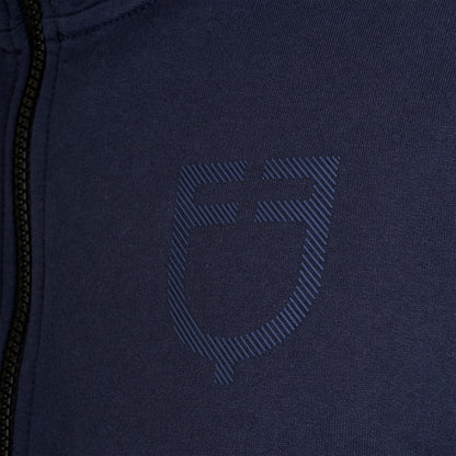 Equestro Men's sweatshirt with adjustable hood and zip