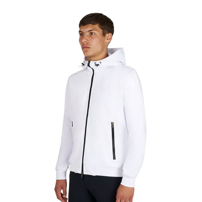 Equestro Men's sweatshirt with adjustable hood and zip