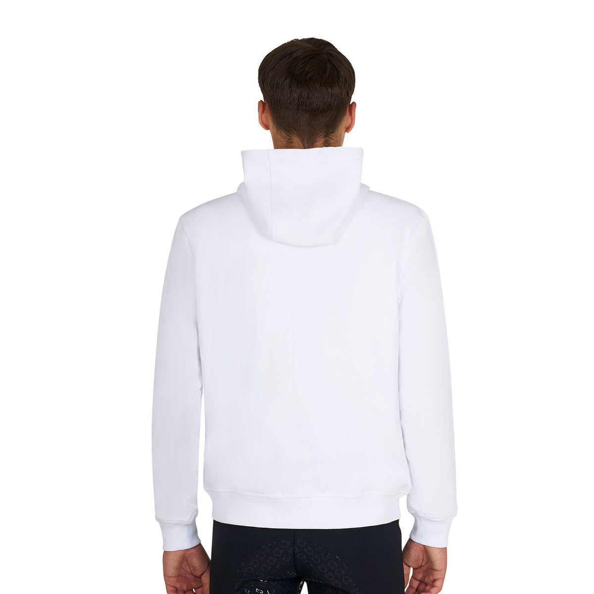 Equestro Men's sweatshirt with adjustable hood and zip