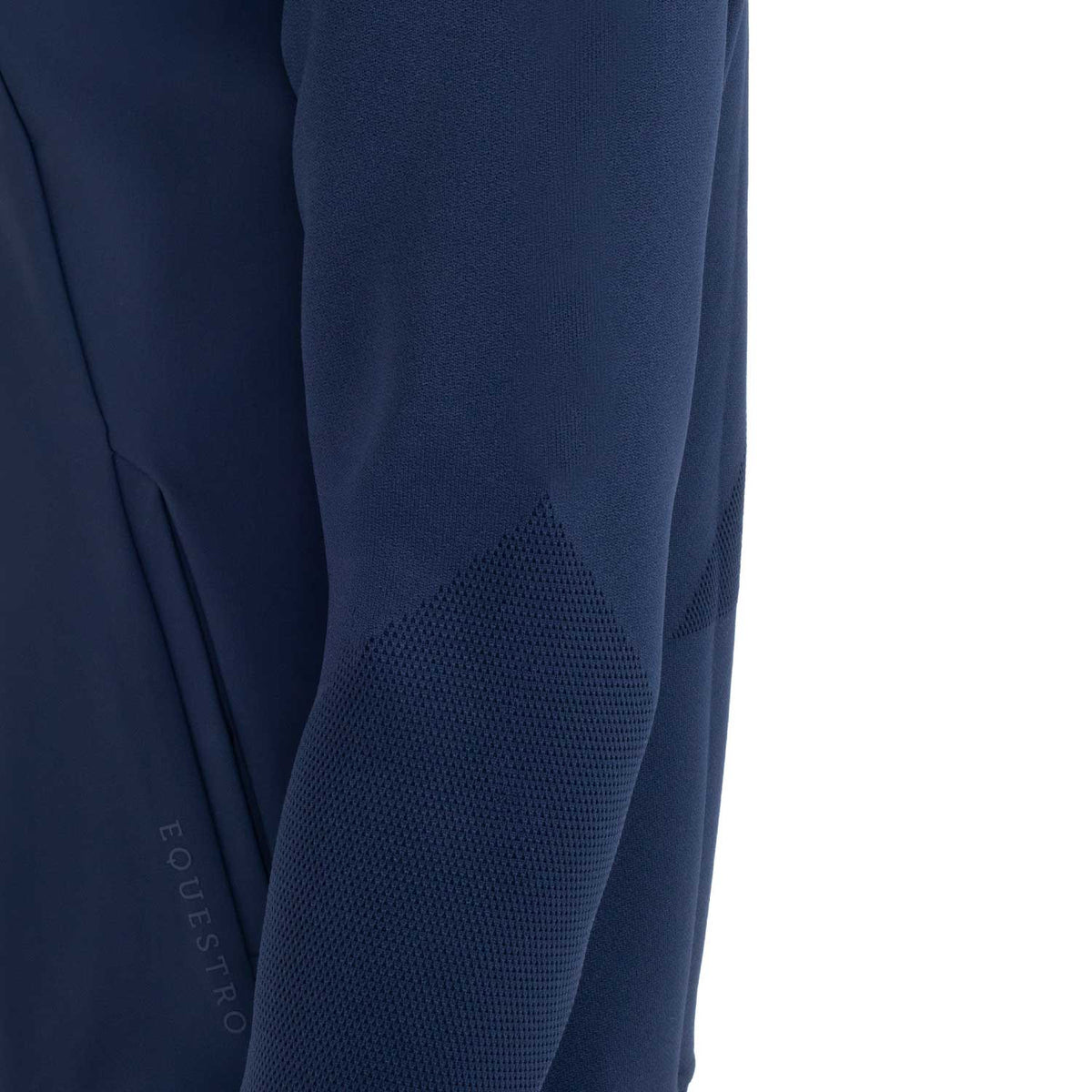 Equestro Men's technical sweatshirt with hood and micro-mesh inserts