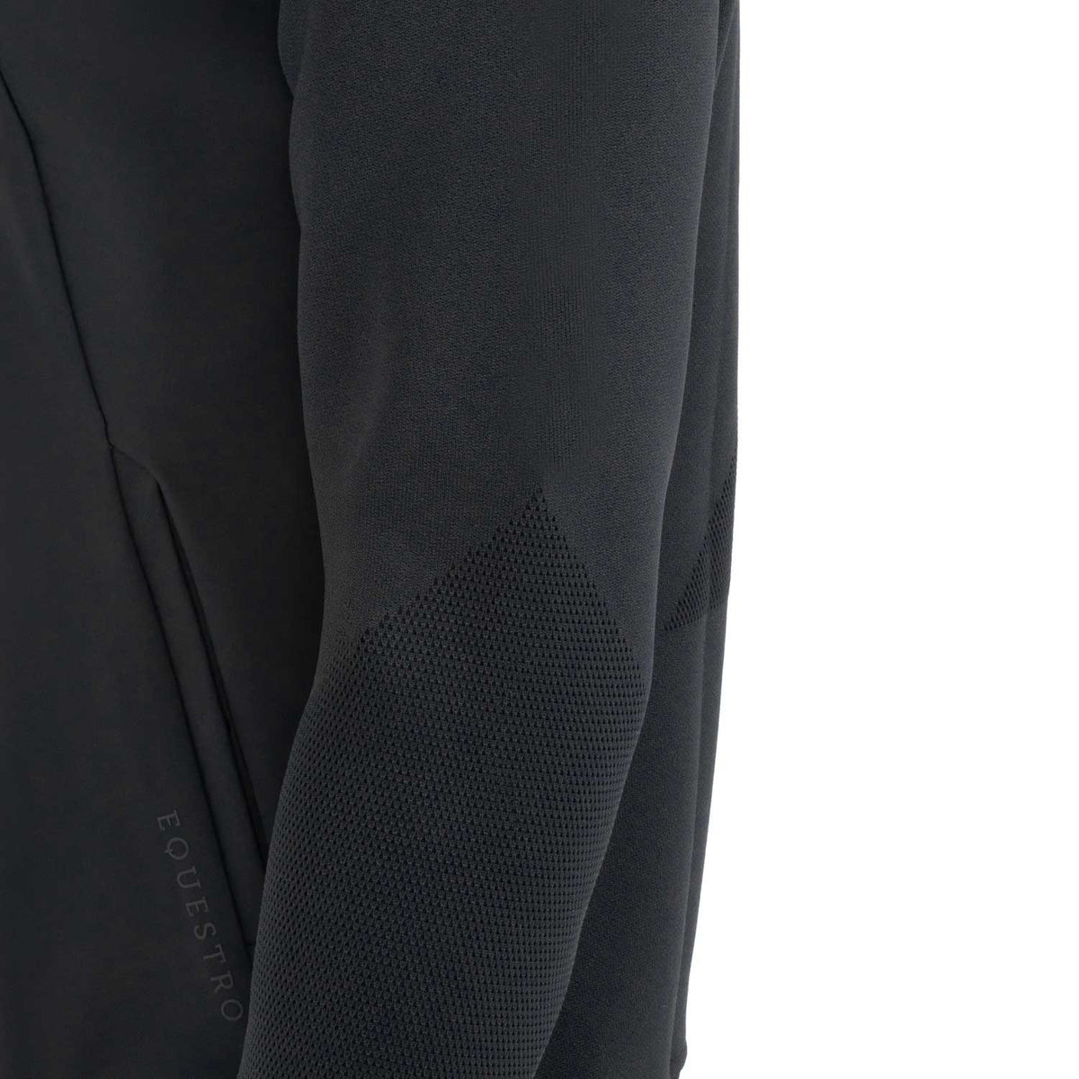 Equestro Men's technical sweatshirt with hood and micro-mesh inserts